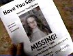 missing persons flyer on Fred