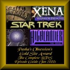 Gold Site Award - Pasha's TV & Movie Obsessions